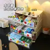 Caja de Almacenamiento de Papelería para Estudiantes Gruesa de Gran Capacidad Apilable Oficina Cajón de Almacenamiento Multicapa Caja de Almacenamiento de Escritorio Tipo Cajón