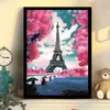 Pintura de diamantes hecha a mano DIY bordado de diamantes paisaje bosque lago versión coreana 5D con marco Amazon lote de fábrica ventas directas