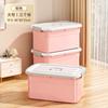 Caja de Almacenamiento para el Hogar de Gran Capacidad para Ropa, Edredones, Juguetes, Artículos Varios con Ruedas y Tapa, Caja de Almacenamiento de Plástico Engrosado