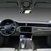 Adecuado para Audi A6L/A7 19-24 Volante y Tablero de Fibra de Carbono Decoración Accesorios de Modificación Interior de Coche