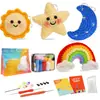 Paquete de Materiales para Crochet de Lana Set Muñeca de Peluche de Tejido Muñeca Tejida Muñeca de Ganchillo Tejido DIY