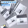 Bolsa de PVC con pájaro Bolsa auto sellante semi-transparente de Eva Banda elástica Ropa interior Viaje Bolsa de almacenamiento portátil Auto sellante y hermética