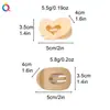Qiyue Pinza para el Cabello Mate Tamaño Pequeño Pinza de Pico de Pato Plana Ovalada en Forma de Corazón Pinza de Tiburón Pasador Accesorio para el Cabello Adorno para el Cabello de Mujer Venta al por Mayor