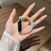 Color Caramelo Adecuado para Correa Xiaomi Mi Band 8/9/10 Cuerda Elástica Pulsera Color Degradado Diseño de Oso Simple Moda Resistente al Sudor