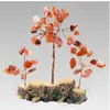 Árvore da Fortuna de Cascalho de Cristal Natural Ornaments Base de Tronco Decorações Coloridas de Árvore da Vida para Desktop Atacado