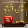 Manzana de Cerámica Esmaltada 'Paz y Alegría' Manualidades Adornos Regalos de Alta Gama para Inauguración de Casa, Nuevo Hogar, Ceremonia de Apertura, Regalos de Boda