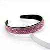 Tiara Transfronteiriça Mais Vendida Estilo Coreano Celebridade da Internet Cor da Moda Europeia e Americana Diamante Inteiro Antiderrapante Tiara Simples Feminina