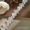 Em estoque Novo Lolita Bordado Solúvel Em Água Lace Leite Seda Único Lado Flor Onda Lace Lace Código De Barras