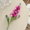 Flores Artificiales de Delphinium Violeta de Alta Calidad, Adornos de Flores Falsas, Decoración para Mesa de Comedor y Sala de Estar, Ambientación de Escena de Boda, Accesorios de Fotografía