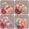 Ferramenta Fofa para Prender Coque Infantil, Grampo Estilo Doce, Presilha para Rabo de Cavalo com Elementos Arco-Íris