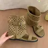 Sandalias Romanas Gruesas de Suela Abiertas, Modernas y Elegantes para Mujer, Nuevas Sandalias Botín Super Populares de Verano 2026