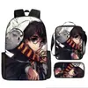 Mochila Escolar Harry Potter de Tres Piezas Mochila Casual para Hombres y Mujeres Mochila para Estudiantes Impresa de Gran Capacidad Mochila para Exteriores