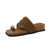 Chinelos de Solado Grosso Feminino Verão Outdoor 2026 Novo Simples Preguiçoso Estilo Férias na Praia Tira Única Chinelos de Dedo Sapatos de Praia 232