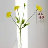 Flor de Papoula Flocagem Papoula Arranjo de Casamento Decoração de Casa Flor Decoração de Mesa Seda Jardim Floresta Flor Artificial