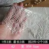 Encaje Ancho de 12 cm Chifón Engrosado Doble Capa Plisado Puño Fruncido Vestido de Muñeca Dobladillo de Falda Larga Adornos