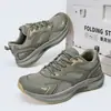 Zapatos de hombre para primavera y verano, antideslizantes, ligeros, zapatillas deportivas elásticas, zapatillas de correr transpirables de malla, acolchadas, de suela blanda, zapatillas de correr casuales de moda