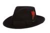 Sombrero de copa de lana caliente transfronterizo estilo Jazz Otoño e Invierno Retro Color Británico Sombrero de fieltro con plumas Estilo Europeo y Americano Recomendación Caliente Combinable con todo