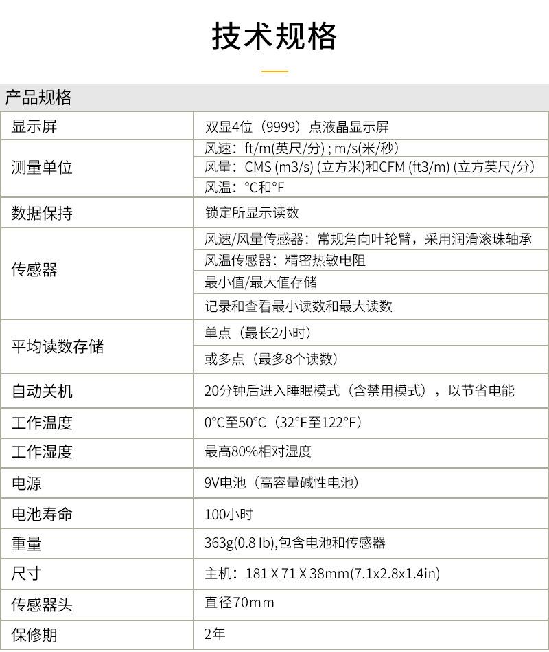 福禄克叶轮式风速仪FLUKE925热线式风速仪F923手持式风速测量仪