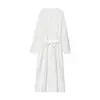Exportação Transfronteiriça Roupas Femininas Verão 2025 Estilo Europeu e Americano Cardigã de Renda com Cadarço de Manga Longa + Conjunto de Shorts Casuais L420616/7