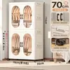 Armario de Almacenamiento Plegable para Uso Doméstico, Estante de Almacenamiento Multicapa de Gran Capacidad, Armario de Almacenamiento Espeso de Plástico para Juguetes Infantiles Sin Instalación