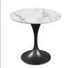 Juego Moderno de Lujo Ligero de Una Mesa y Cuatro Sillas para Oficina de Ventas, Recepción de Hotel de Estilo Italiano, Mesa Redonda Pequeña de Moda