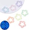 Acrílico luminoso fino brillante hueco estrella de cinco puntas hecho a mano DIY accesorios para joyería pulsera aretes colgante colgante colgante material
