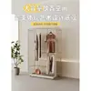 Arara de exposição para loja de roupas estilo creme cabide para vestidos femininos ferro forjado simples guarda-roupa móvel de chão