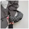 Super Popular Bolso de Mano Tipo Empanada 2025 Nuevo Estilo Coreano Versátil Casual Bolso Cruzado de Moda Bolso de Mano Exquisito Bolso de Cuadros Tendencia