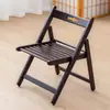 Silla Plegable Taburete Exterior Balcón Bambú Madera Maciza Portátil Pesca Taburete Hogar Mesa Pequeña Silla Ocio Silla con Respaldo