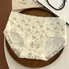 Roupa Íntima Confortável e Confortável para Estudante, Cintura Média, Grau a, Antibacteriana, Grau a, Algodão para Bebê, Forro de Algodão, Respirável, Calcinha Feminina