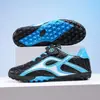 Zapatos de Fútbol para Niños con Velcro, Tacos Largos y Tacos Pequeños, Zapatos para Niños y Niñas, Zapatos Deportivos de Competición y Entrenamiento para Estudiantes de Primaria