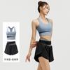 Conjunto de Ropa Deportiva de Verano Transfronteriza: Sujetador Deportivo, Shorts, Ropa Interior de Yoga, Ropa para Correr, Fitness, Yoga