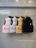 Comércio Exterior Transfronteiriço Grande Marca 2267 Colete Feminino Curto de Penas Gola Alta com Zíper Colete Espessado Quente Versátil Casual
