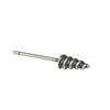 Noche oscura s925 plata tailandesa punk estilo hip-hop callejero aretes de tornillo moda alternativa joyería de uña para la oreja al por mayor