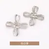 Broche de Metal Nudo Cruzado Moda Vintage Broche de Corsage Accesorio para Ropa Pin Antideslizante