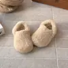 Zapatos Infantiles Estilo Coreano [Dos Tonos Café con Leche] Moda de Invierno Zapatos de Piel de Doble Uso Zapatillas Casuales Retro Birkenstock Versátiles para Niños