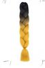 Nueva versión de trenza grande [doble color] Trenza africana sucia peluca trenza cola de caballo fibra química seda de alta temperatura color trenza grande
