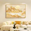 Rizhao Golden Mountain Restaurant Sala de Estar Mural de Pared Pintura Decorativa de Pared de Fondo para Sofá de Sala de Estar Moderna y Sencilla Mural de Entrada al Pasillo