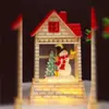 Nuevo producto transfronterizo: Árbol de Navidad luz nocturna brillante, caja de música, decoración de escritorio creativa, estilo caja de regalo con lazo de Navidad