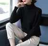 Suéter de Punto Holgado de Cuello Alto Doble para Mujer, Nuevo Suéter de Punto Canalé de Manga Larga para Otoño e Invierno 2026, Prenda Interior