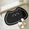 Tapete de Chão de Lama Diatomácea para Banheiro Desenho Animado Doméstico Absorvente Antiderrapante Tapete para Pés de Banheiro Secagem Rápida Resistente à Sujeira Fácil de Cuidar Tapete de Chão