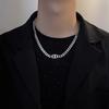 Suéter collar de diseño simple para mujer, collar largo de alto sentido, cadena doble de suéter de temperamento nicho, joyería al por mayor