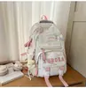 Mochilas de estilo coreano, modernas y estéticamente agradables para estudiantes de secundaria y preparatoria, con múltiples compartimentos, un diseño ligero y gran capacidad