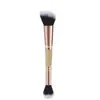 Traje de brochas de maquillaje multifuncional de doble cabeza directo de fábrica, brocha para polvos, brocha para colorete, brocha para contorno, juego de 3 brochas de maquillaje, brocha