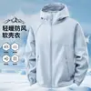 Cortavientos de moda estilo ins para exteriores, unisex, con capucha, cálido para otoño e invierno, softshell de corte holgado, chaqueta versátil casual para montañismo