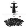 100 Peças de Clips para Carro Adequados para Honda Para-lama Dianteiro Tipo Push Clips de Fixação 91503-Sz3-003