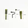 Set de Pesca Estilo Europeo y Accesorios, Aparejo para Pesca de Carpa y Carpa Cabeza de Toro en Exteriores, Set de Línea Fija, Cable de Acero, Caña Pequeña, Nudo de Tres Puntas, Transfronterizo