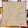 Nuevo Otoño 90 Bufanda Cuadrada China Hecha a Mano Estampada Taiwanesa Seda de Sarga de Alta Calidad Bufanda para la Cabeza Chal Bufanda Francesa de Moda para Mujer