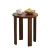 Taburete Apilable de Madera Maciza, Taburete Bajo Multifuncional para el Hogar, Taburete para Comedor, Taburete Redondo para Dormitorio, Silla, Banco de Lujo Ligero, Mesa Auxiliar Estilo Chino Nuevo
