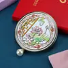 Espejo Plegable de Metal, Espejo Portátil, Productos Culturales y Creativos, Regalo de Cumpleaños de Moda, Recuerdo de Atracción Turística, Recuerdo de Ciudad